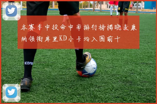 本赛季中投命中率排行榜揭晓麦康纳领衔库里KD小卡均入围前十